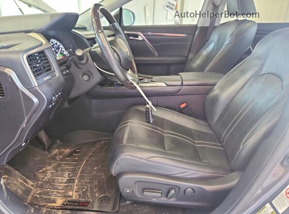2T2BZMCA6HC068827 2017 LEXUS RX Gray Widok wnętrza z przodu