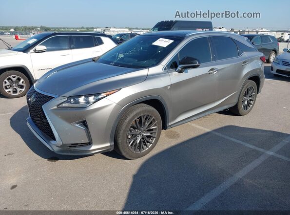 2T2BZMCA6JC144360 2018 LEXUS RX 350 Gray Front left