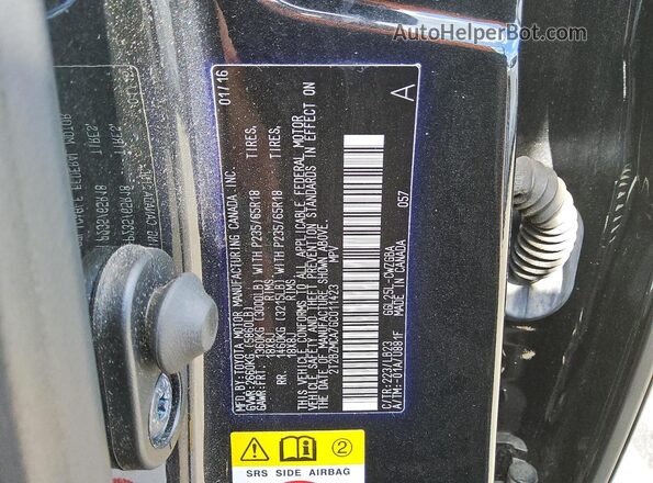 2T2BZMCA7GC011423 2016 LEXUS RX Black Панорамний вид салону 360°