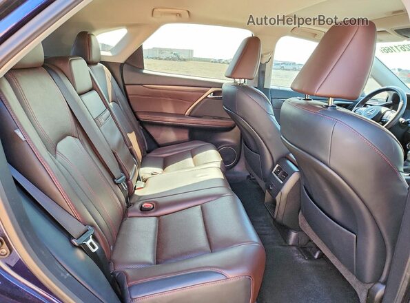 2T2BZMCA8GC012919 2016 LEXUS RX Blue Rear seats view