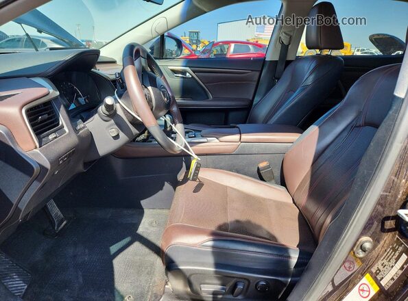 2T2BZMCA8GC012919 2016 LEXUS RX Blue Front interior view