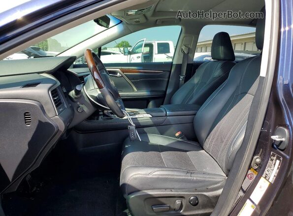 2T2BZMCA8KC201854 2019 LEXUS RX Blue Widok wnętrza z przodu
