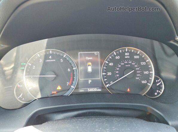 2T2BZMCA8KC201854 2019 LEXUS RX Blue Widok zestawu wskaźników