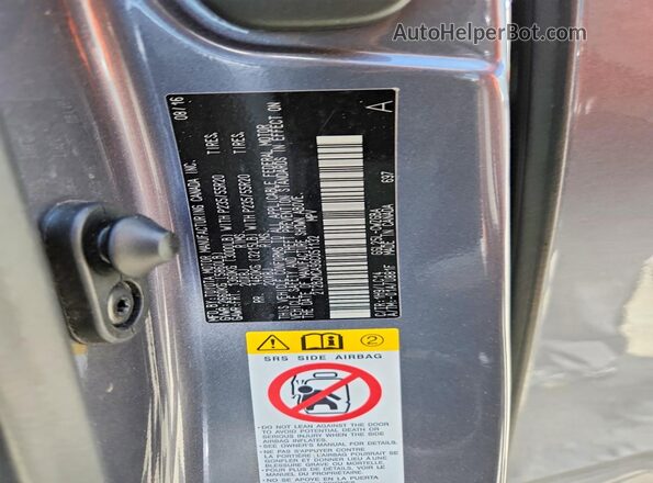 2T2BZMCA9GC051132 2016 LEXUS RX Silver Widok naklejki z numerem VIN