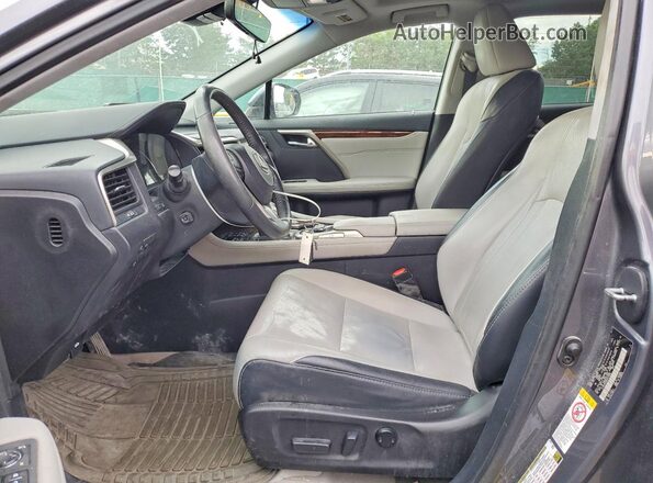 2T2BZMCA9HC075688 2017 LEXUS RX Gray Вид салону спереду