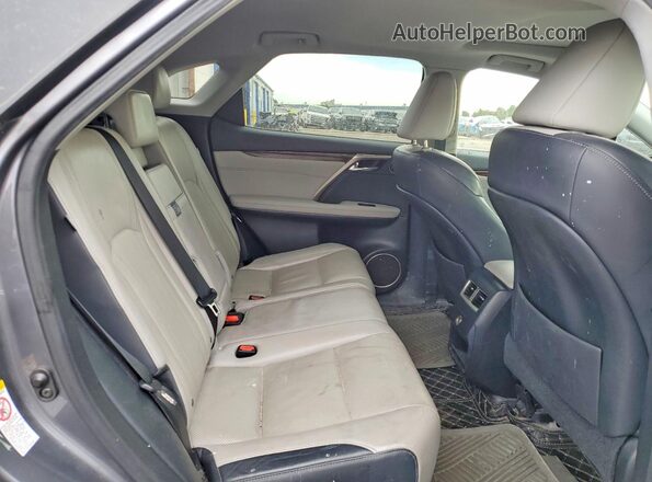2T2BZMCA9HC075688 2017 LEXUS RX Gray Вид задніх сидінь