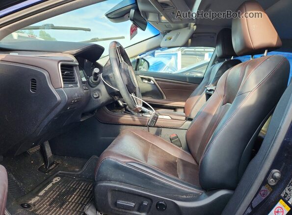 2T2BZMCA9HC083211 2017 LEXUS RX Blue Вид салону спереду