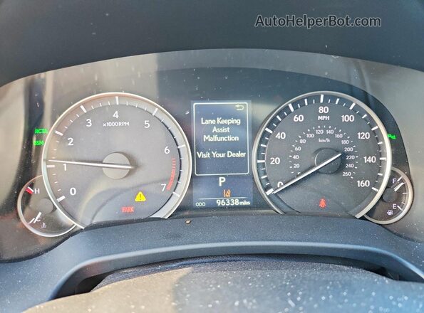 2T2BZMCA9KC208103 2019 LEXUS RX White Вид щитка приладів