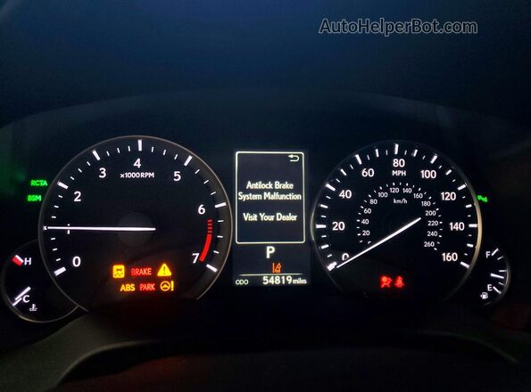 2T2BZMCA9KC211289 2019 LEXUS RX Gray Instrument cluster view