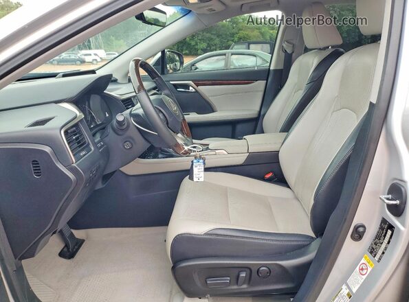 2T2BZMCAXGC011383 2016 LEXUS RX Silver წინა სალონის ხედი