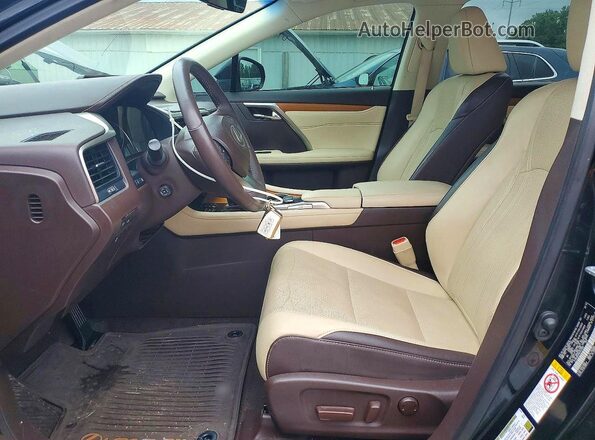 2T2BZMCAXGC042990 2016 LEXUS RX Black წინა სალონის ხედი