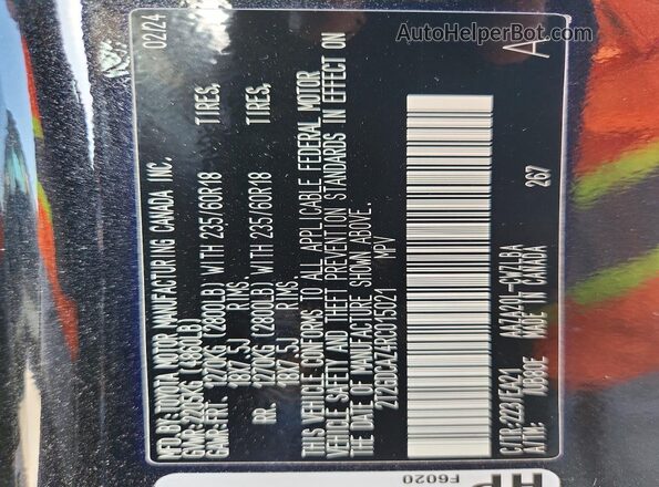 2T2GDCAZ4RC015021 2024 LEXUS NX Black Սալոնի 360 աստիճան տեսք