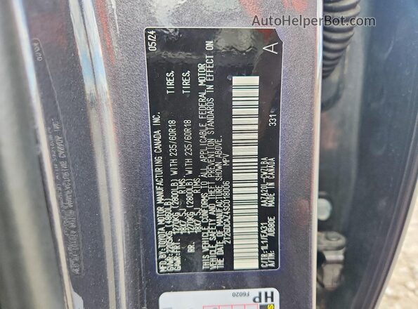 2T2GDCAZ4SC018006 2025 LEXUS NX Gray Widok naklejki z numerem VIN