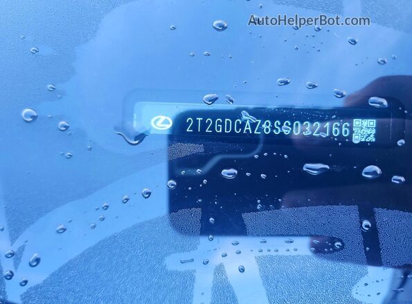 2T2GDCAZ8SC032166 2025 LEXUS NX Black VIN sticker view