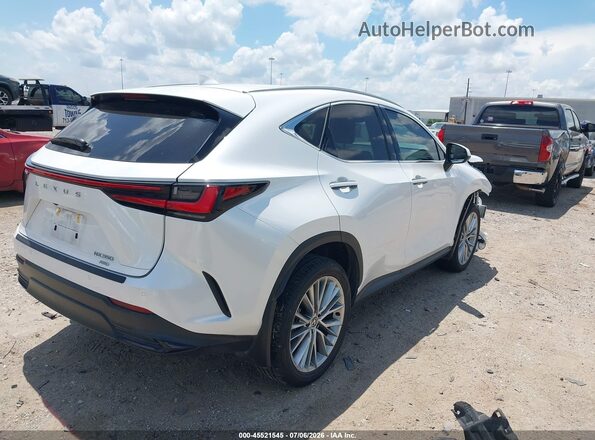 2T2GGCEZ0SC065812 2025 LEXUS NX 350 White Trasero derecho