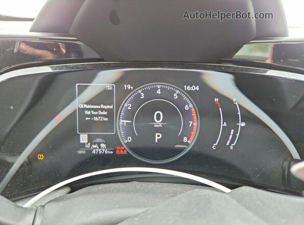 2T2GGCEZ1SC063860 2025 LEXUS NX Black Вид щитка приладів