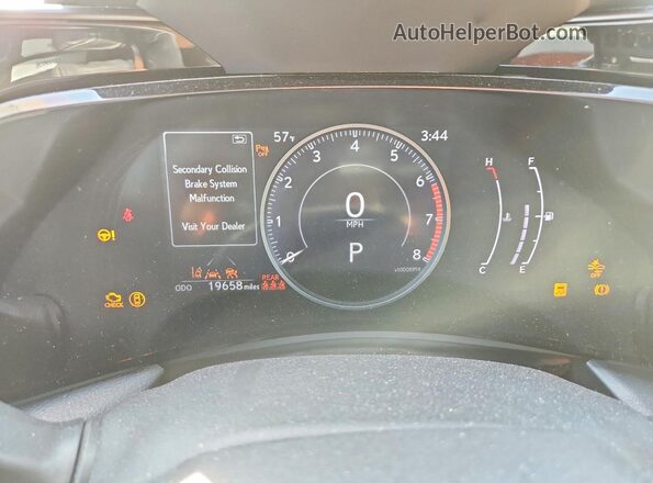 2T2GGCEZ3RC056032 2024 LEXUS NX Black Вид щитка приладів