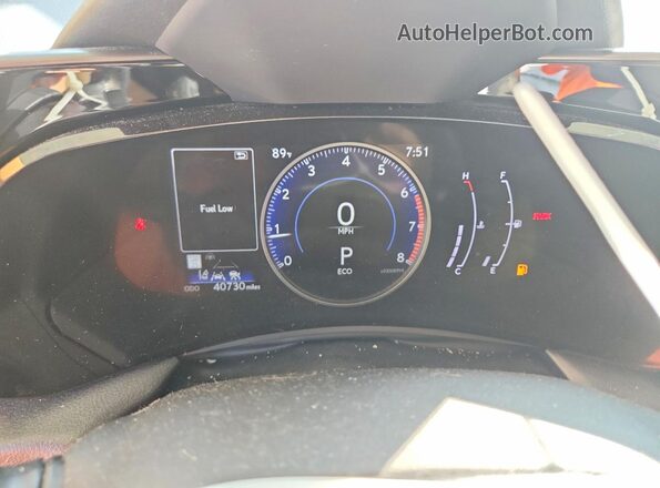 2T2GGCEZ8SC077254 2025 LEXUS NX White Вид щитка приладів