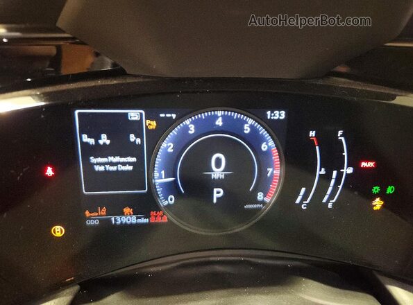 2T2GGCEZ8SC086181 2025 LEXUS NX Red Вид щитка приладів