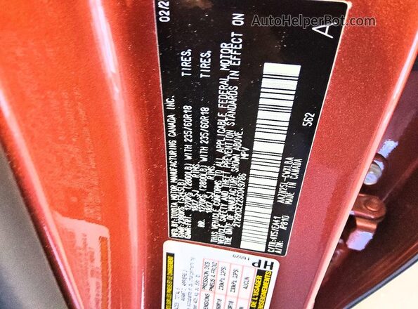 2T2GKCEZ2SC049786 2025 LEXUS NX Brown Вид наклейки з VIN-кодом