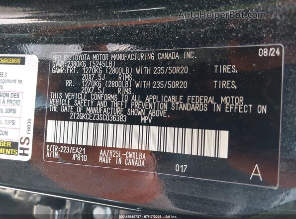 2T2GKCEZ3SC036383 2025 LEXUS NX 350H Black Вид підкапотного простору