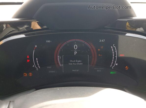 2T2GKCEZ4RC021014 2024 LEXUS NX Белый Вид щитка приборов