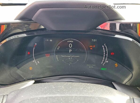 2T2GKCEZ7NC003830 2022 LEXUS NX Gray Vista del cuadro de instrumentos