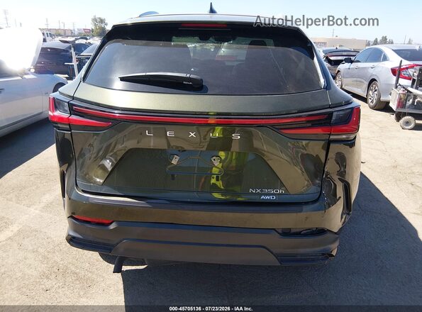 2T2GKCEZ7RC022433 2024 LEXUS NX 350H Green 