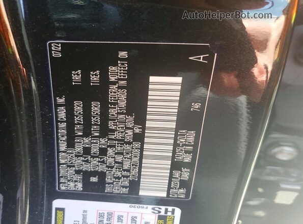 2T2HGCEZ0NC008180 2022 LEXUS NX Black Widok wnętrza 360 stopni
