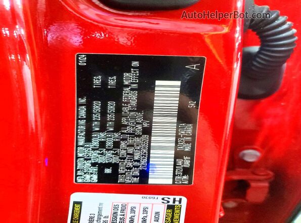 2T2HGCEZ5RC055209 2024 LEXUS NX Red Вид підкапотного простору