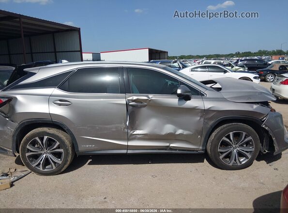2T2HGMDA8LC045797 2020 LEXUS RX 450H Silver Rear interior view