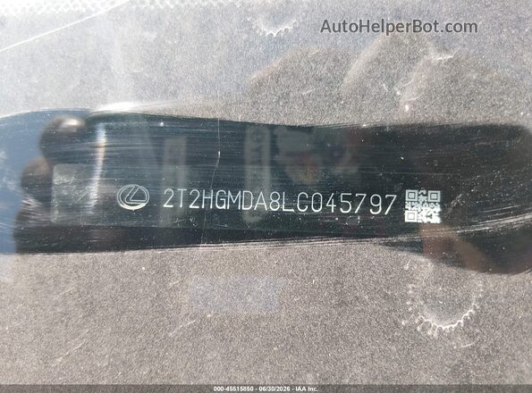 2T2HGMDA8LC045797 2020 LEXUS RX 450H Silver Engine compartment view