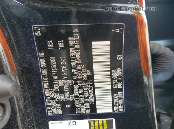 2T2HZMAA2MC211151 2021 LEXUS RX Black Vista interior de 360 grados
