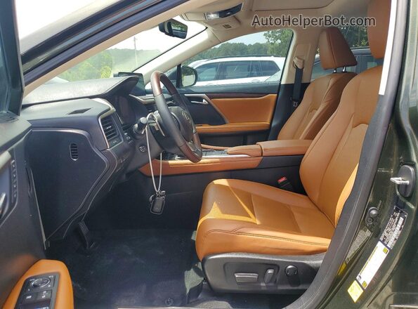 2T2HZMAA4NC230317 2022 LEXUS RX Зеленый Вид салона спереди