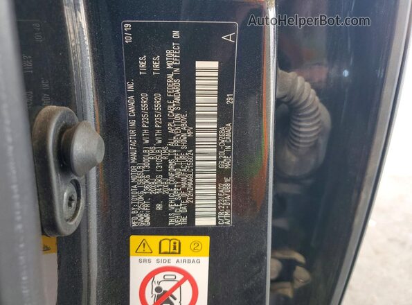 2T2HZMAA6LC156024 2020 LEXUS RX Black ძრავის განყოფილების ხედი