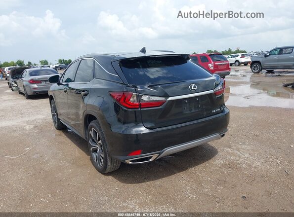 2T2HZMAAXNC243248 2022 LEXUS RX 350 Black უკანა მარცხენა
