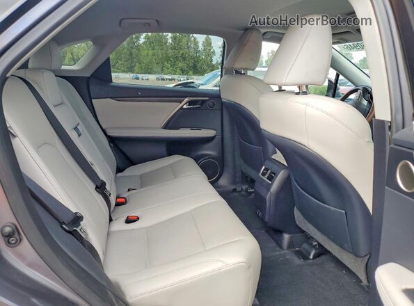 2T2HZMDA0LC248290 2020 LEXUS RX Gray Widok wnętrza z tyłu