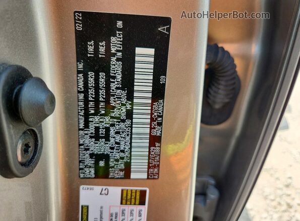 2T2HZMDA0NC335190 2022 LEXUS RX Silver Вид підкапотного простору