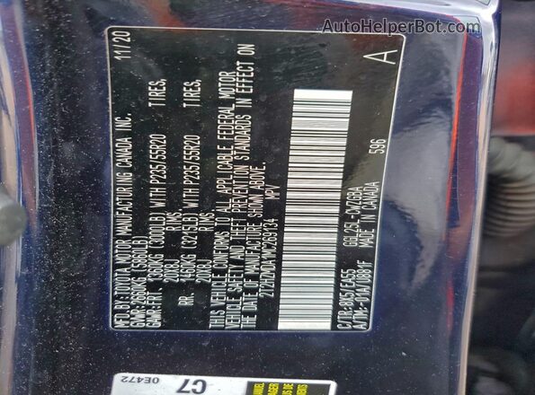 2T2HZMDA1MC269134 2021 LEXUS RX Blue Engine compartment view
