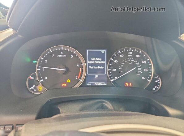 2T2HZMDA1NC356503 2022 LEXUS RX White ხელსაწყოთა პანელის ხედი