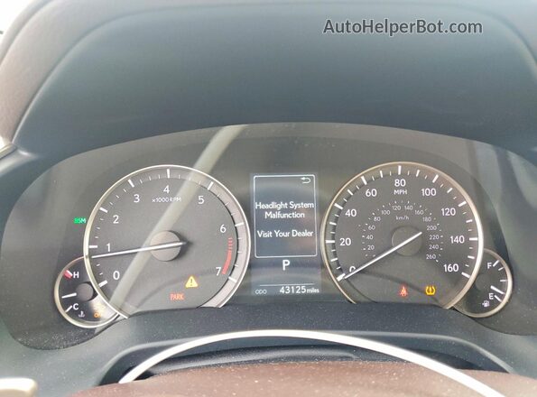 2T2HZMDA2LC245732 2020 LEXUS RX White Instrument cluster view