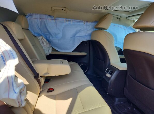 2T2HZMDA4LC218399 2020 LEXUS RX White უკანა სავარძლების ხედი