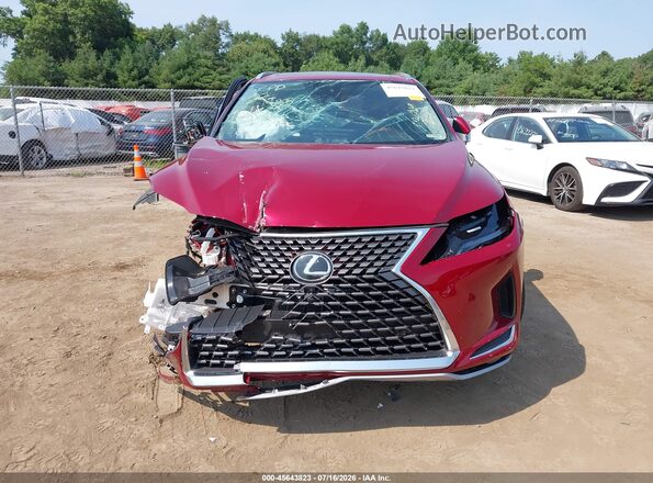 2T2HZMDA4MC303468 2021 LEXUS RX 350 Red Widok wnętrza z tyłu