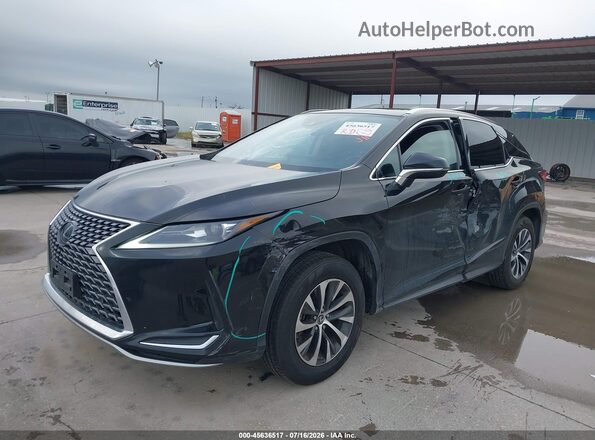 2T2HZMDA6LC231025 2020 LEXUS RX 350 Black Առջևի ձախ երեք քառորդ տեսարան