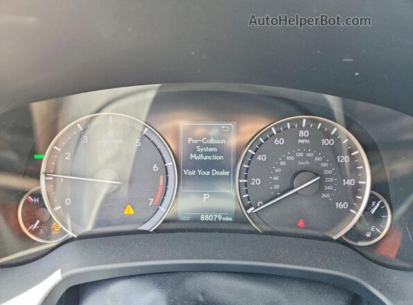 2T2HZMDA8NC360516 2022 LEXUS RX Gray ხელსაწყოთა პანელის ხედი