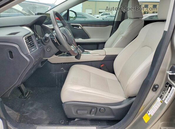 2T2HZMDA9LC237501 2020 LEXUS RX Бежевый Вид салона спереди