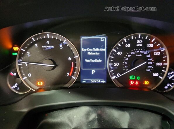 2T2HZMDA9NC353347 2022 LEXUS RX Black Instrument cluster view