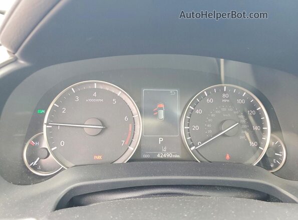 2T2HZMDAXMC301532 2021 LEXUS RX Gray ხელსაწყოთა პანელის ხედი