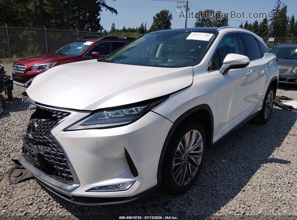 2T2JGMDA1NC093517 2022 LEXUS RX 450H Белый Передняя левая четверть