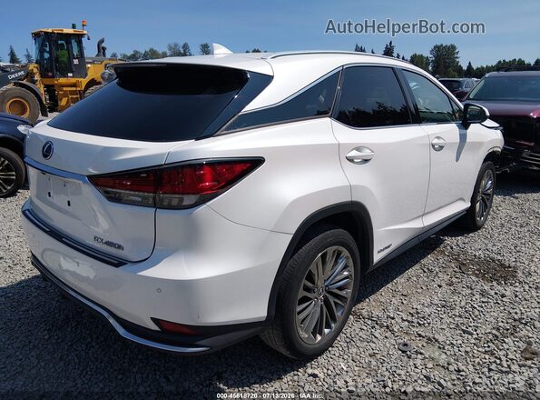 2T2JGMDA1NC093517 2022 LEXUS RX 450H Белый Задняя правая четверть